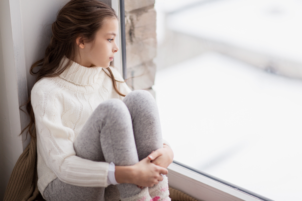 Apatia ragazza solitudine